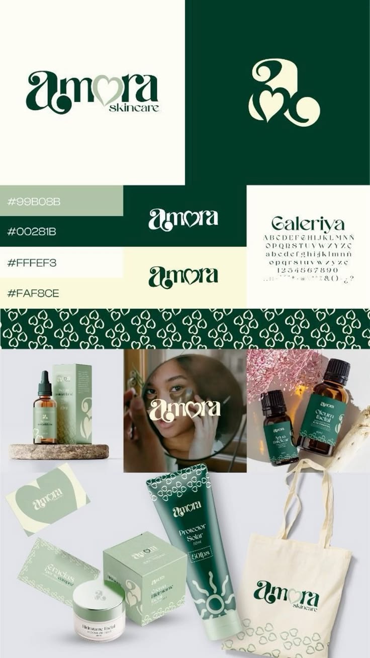 Amora brand sheet